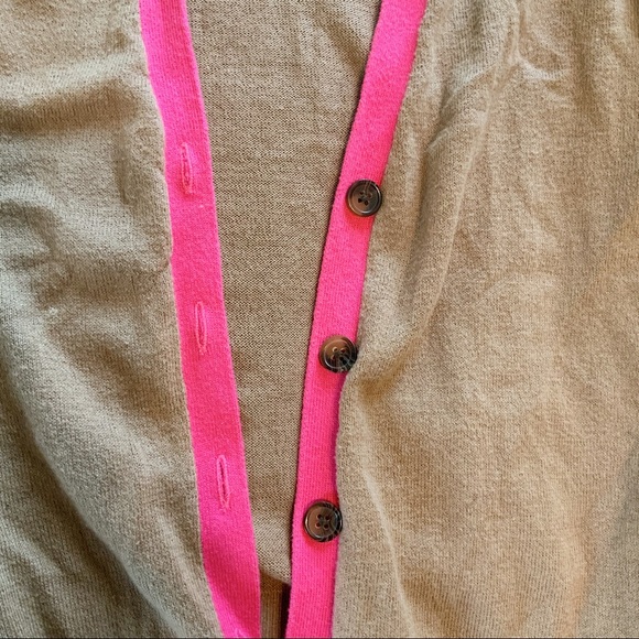 Old Navy pink and light brown button down cardigan - Picture 4 of 4